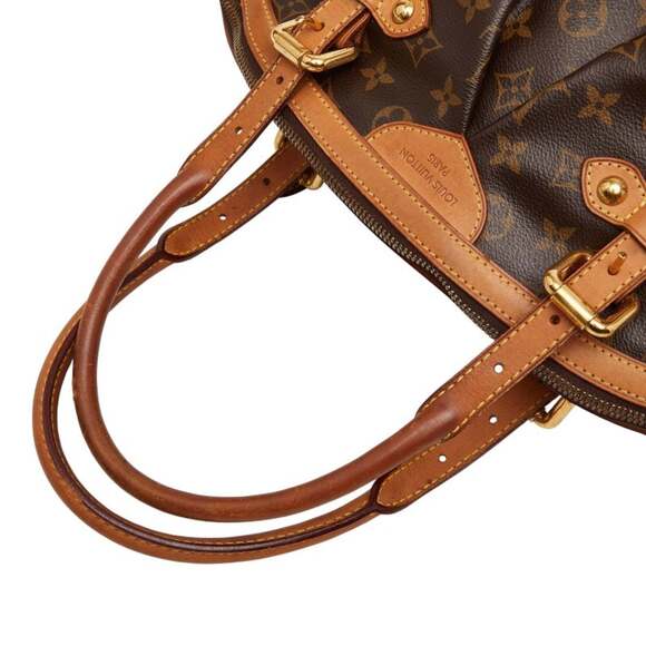 LOUIS VUITTON Authentic Brown Monogram Leather Bag - Picture 10 of 13